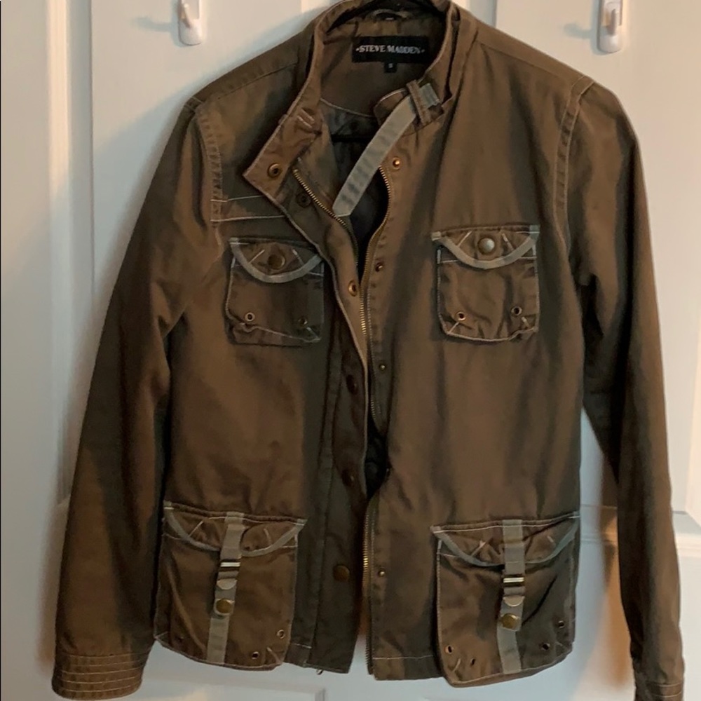 Steve Madden sz S, cargo khaki jacket super cute
